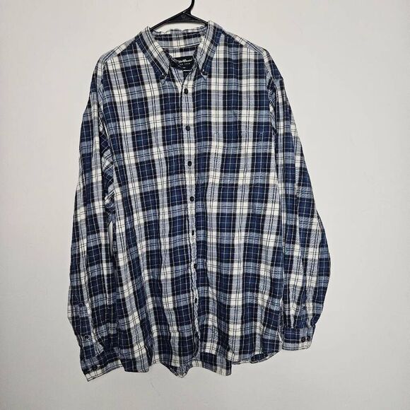Eddie Bauer Plaid Button Down Shirt - Picture 1 of 7
